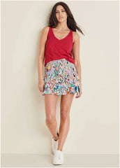 Racerback Pocket Tank Dark Pink