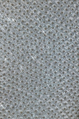 Embellished Cut Out Gown in Silver