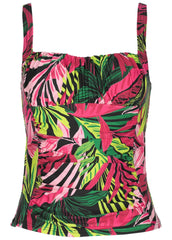 Sydney Ruched Tankini Top Polynesian Palm