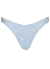 Embellished Malibu Cheeky Bottom Light Blue