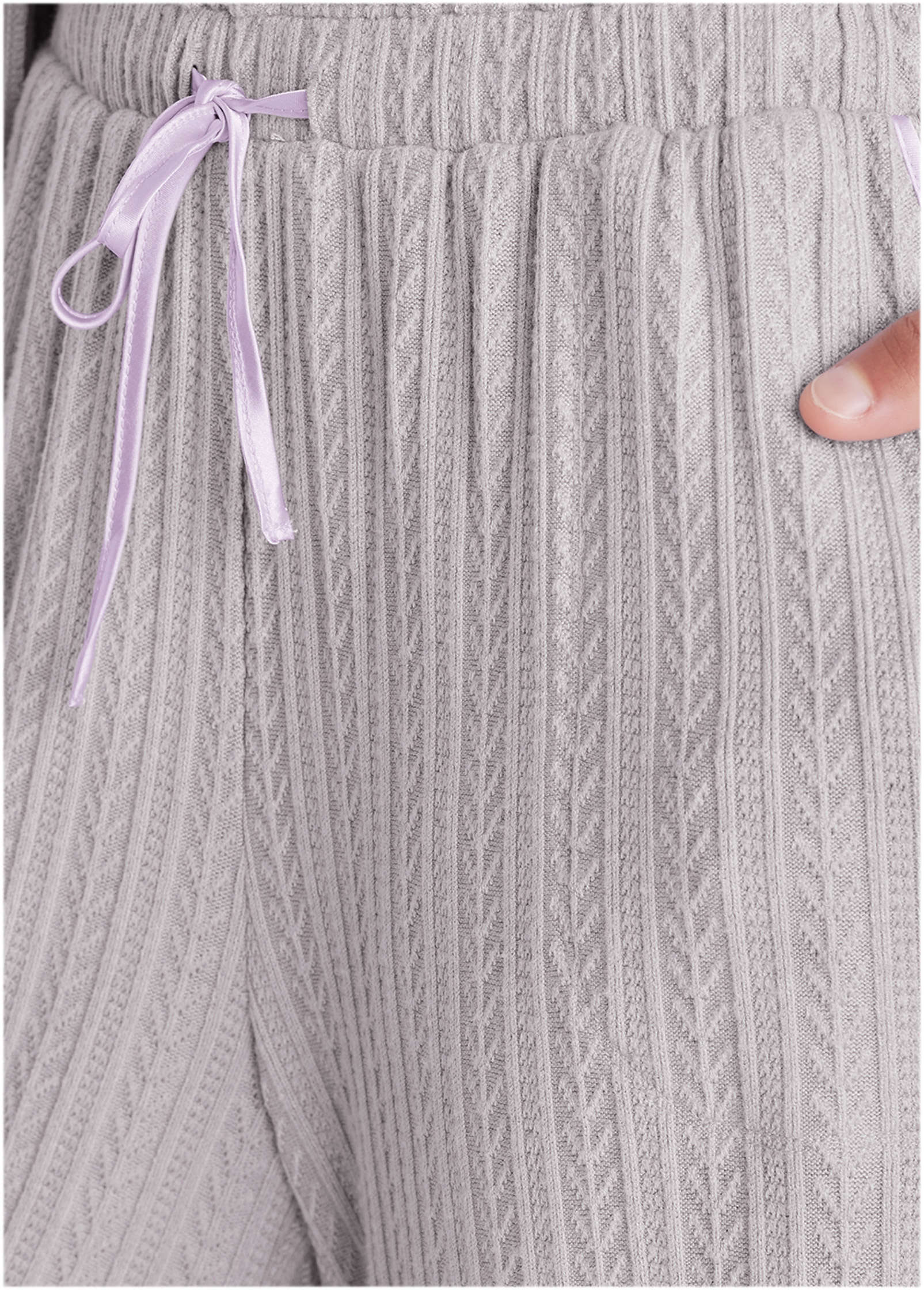Brunch Knit 3 Piece Set Misty Lilac