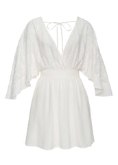 Crochet Coverup Dress Cream