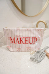 KenzKustomz Pink Ribbons Clear Coat Bag Makeup PREORDER