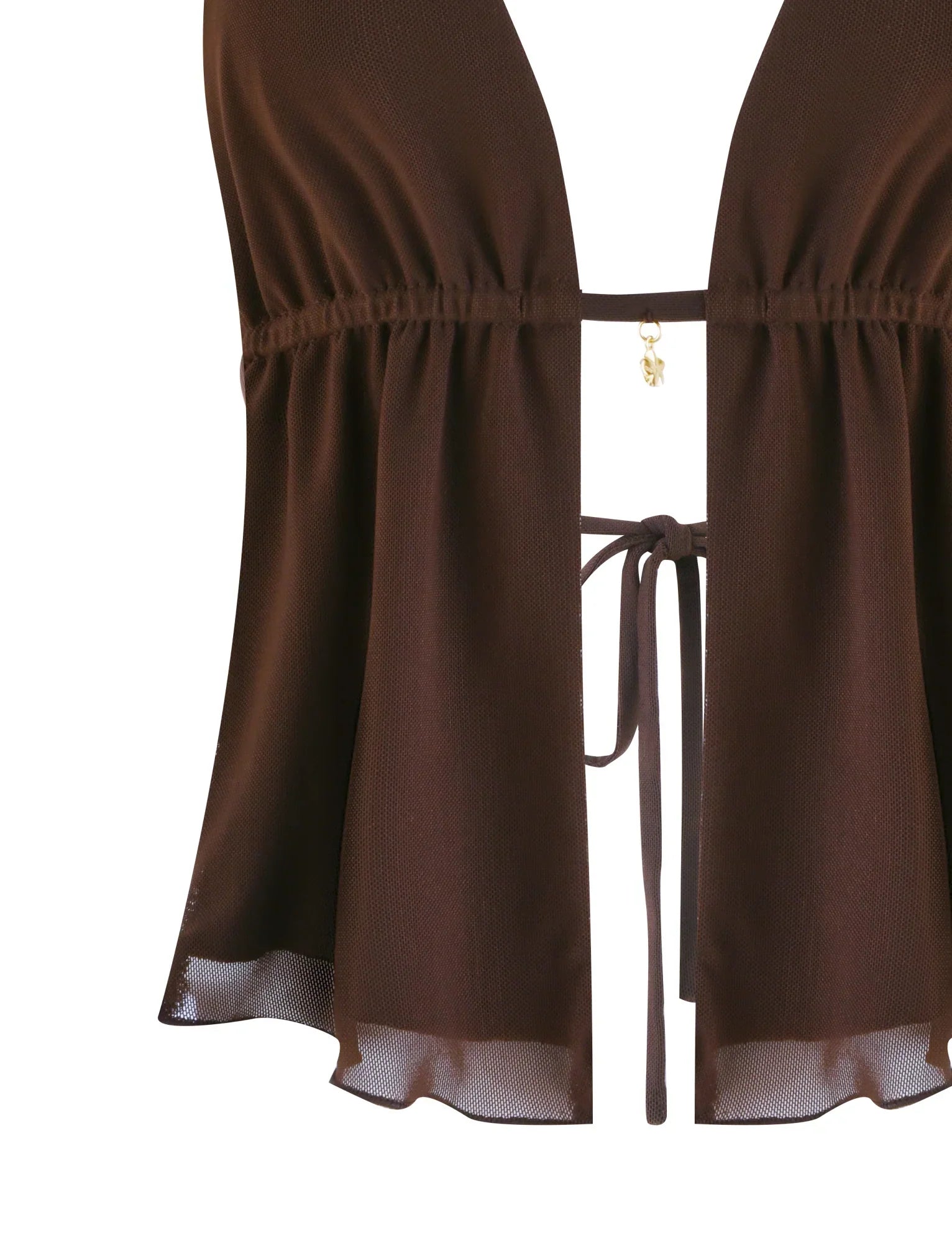 ESHA TOP BROWN CHOCOLATE