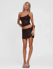 OCTAVIA TOP CHOCOLATE