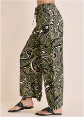 Linen Wide Leg Pant Large Splendid Paisley