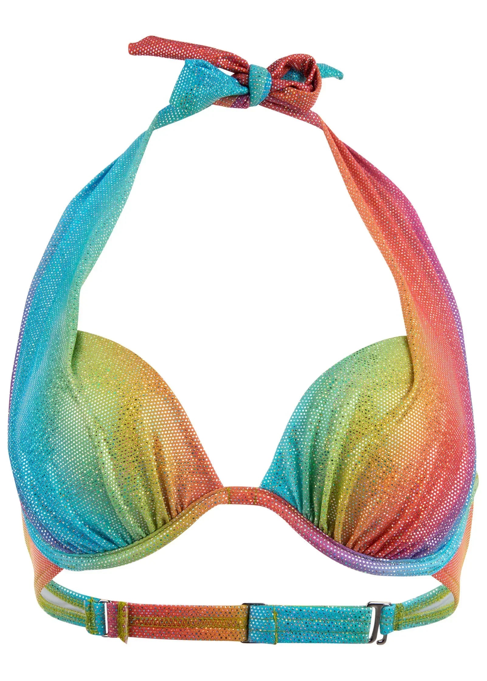 Shine Marilyn Push Up Halter Top Multi Color