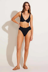 Rossi Halter Underwire Top Black SuperRib