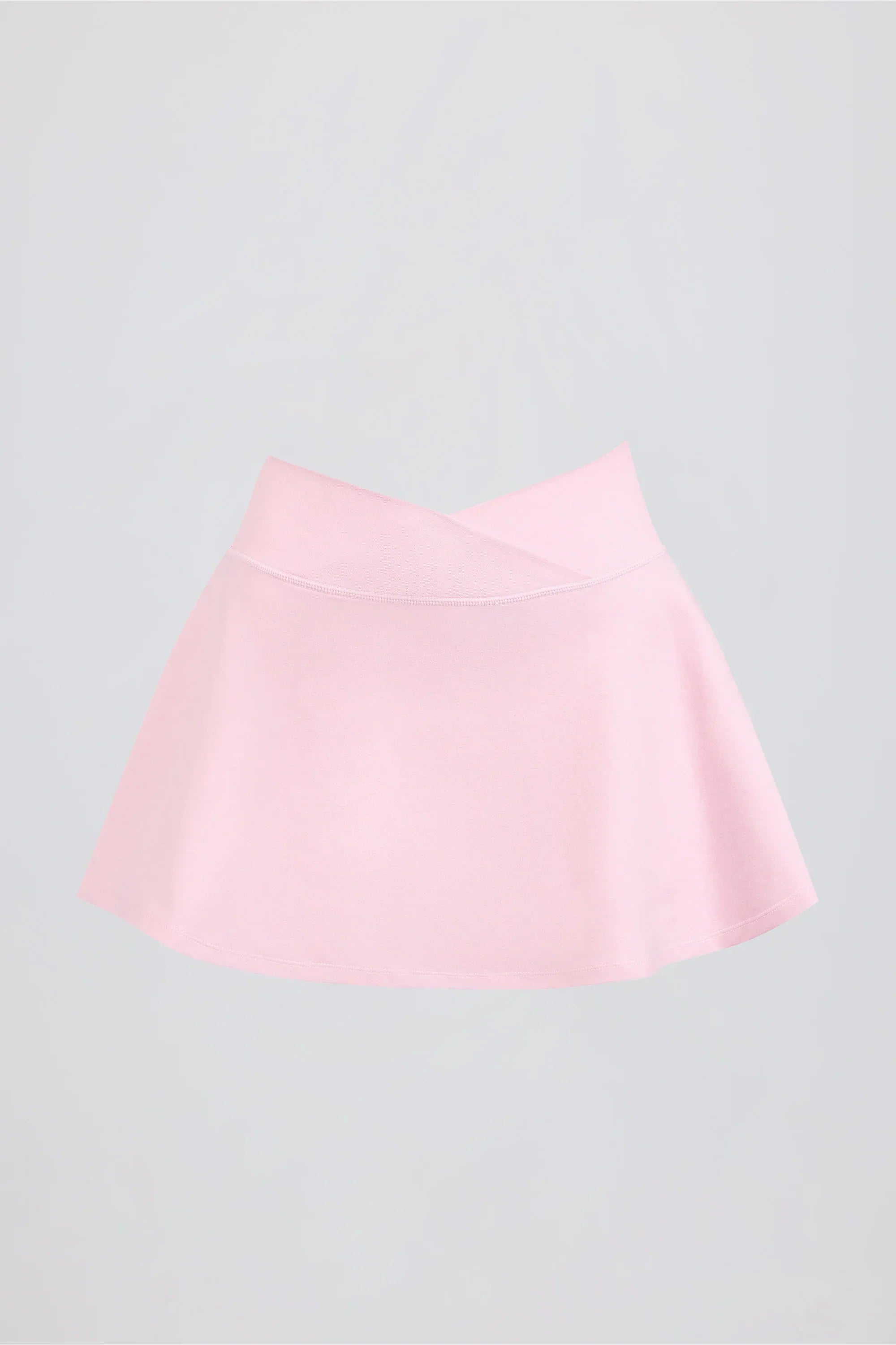Brushed Jersey Crossover Mini Skort in Bloom