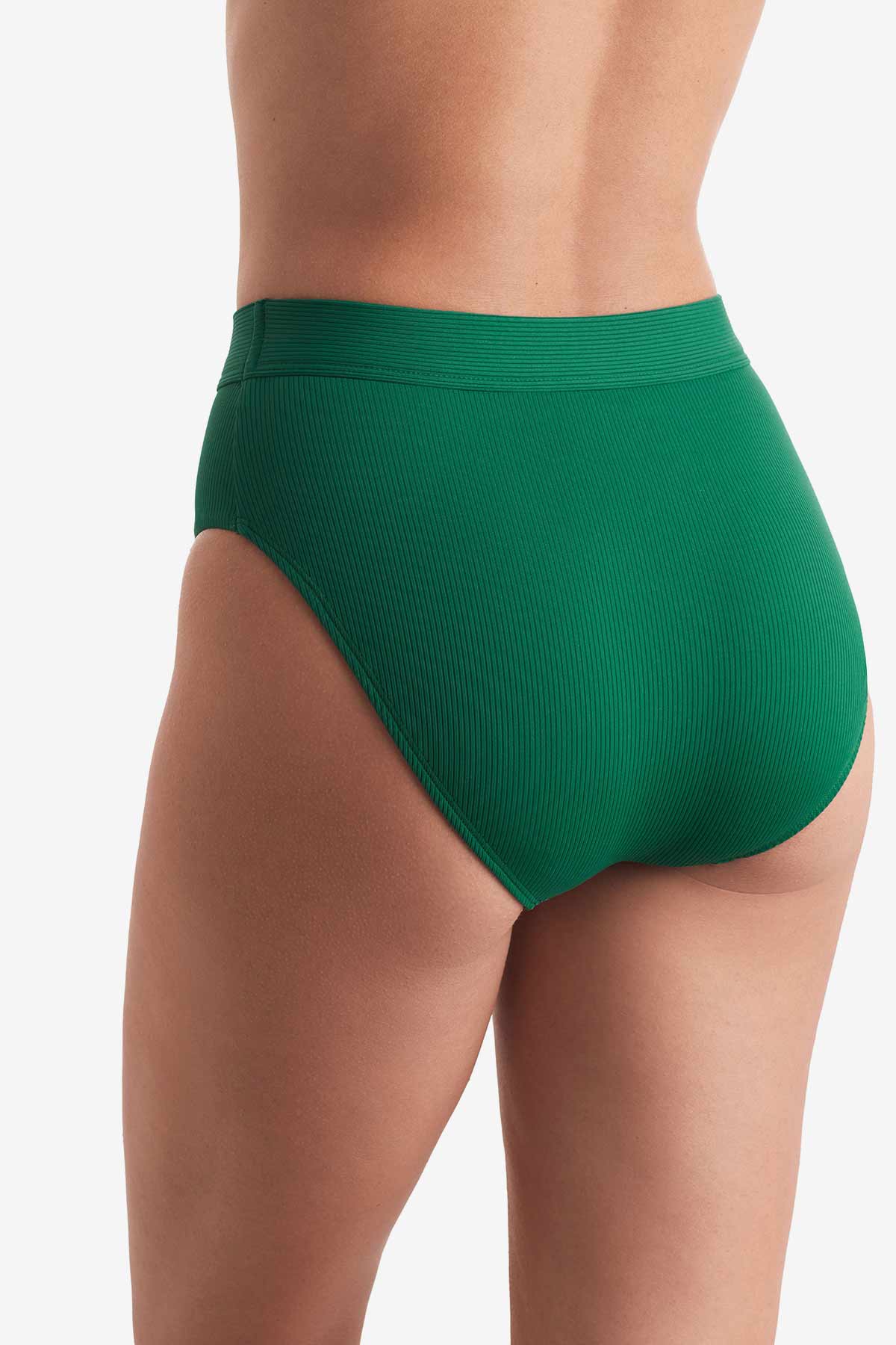 Brooke High Waist Pant Emerald Lido Rib
