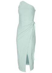 Tie Side Maxi Dress Dusty Mint