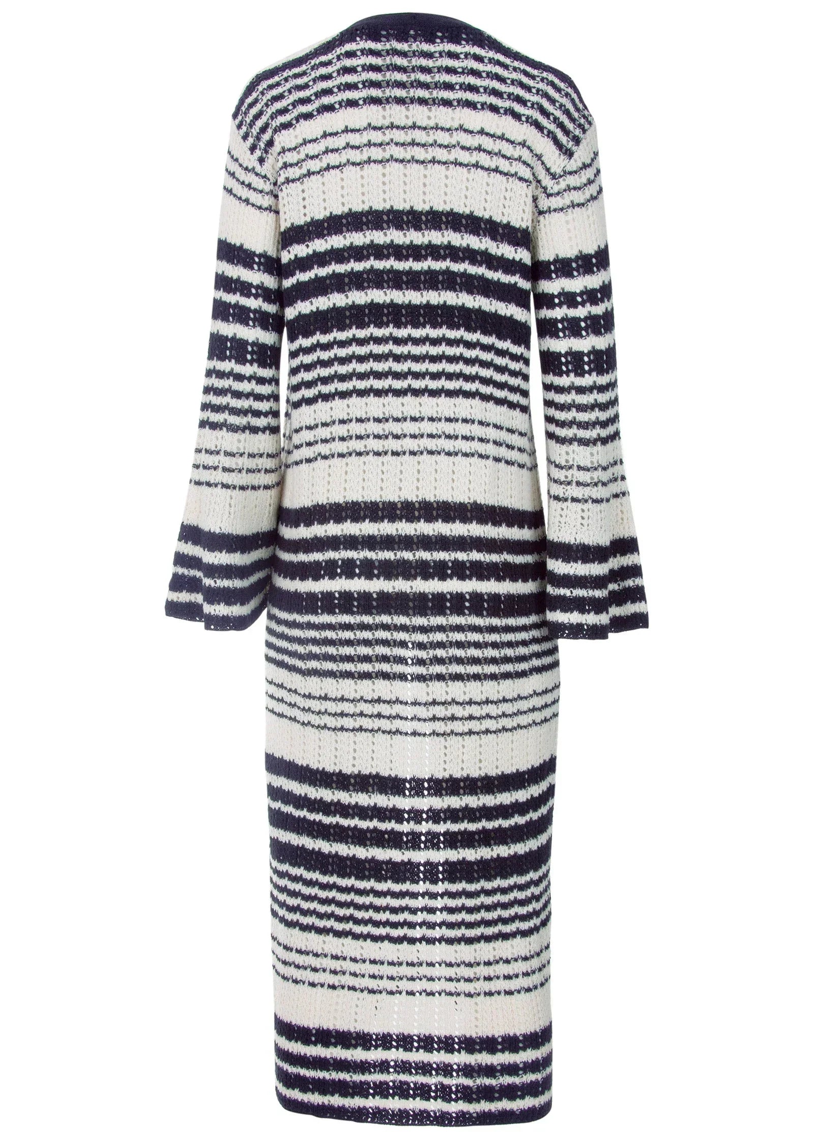 Stripe Duster Navy Multi