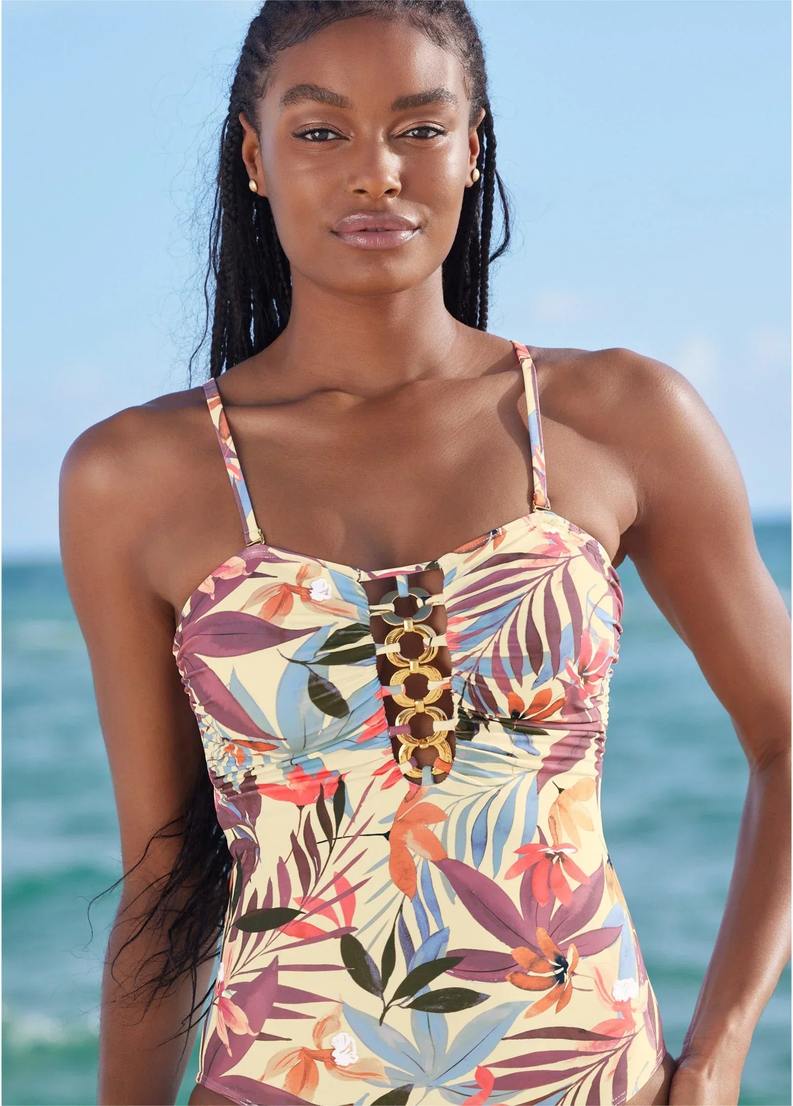 Bold Bandeau One Piece Tropic Chill
