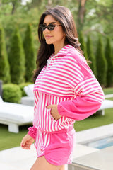 Mallory Pink Striped Pullover