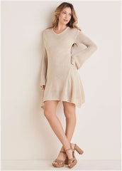 Bell Sleeve Sweater Dress Oatmeal