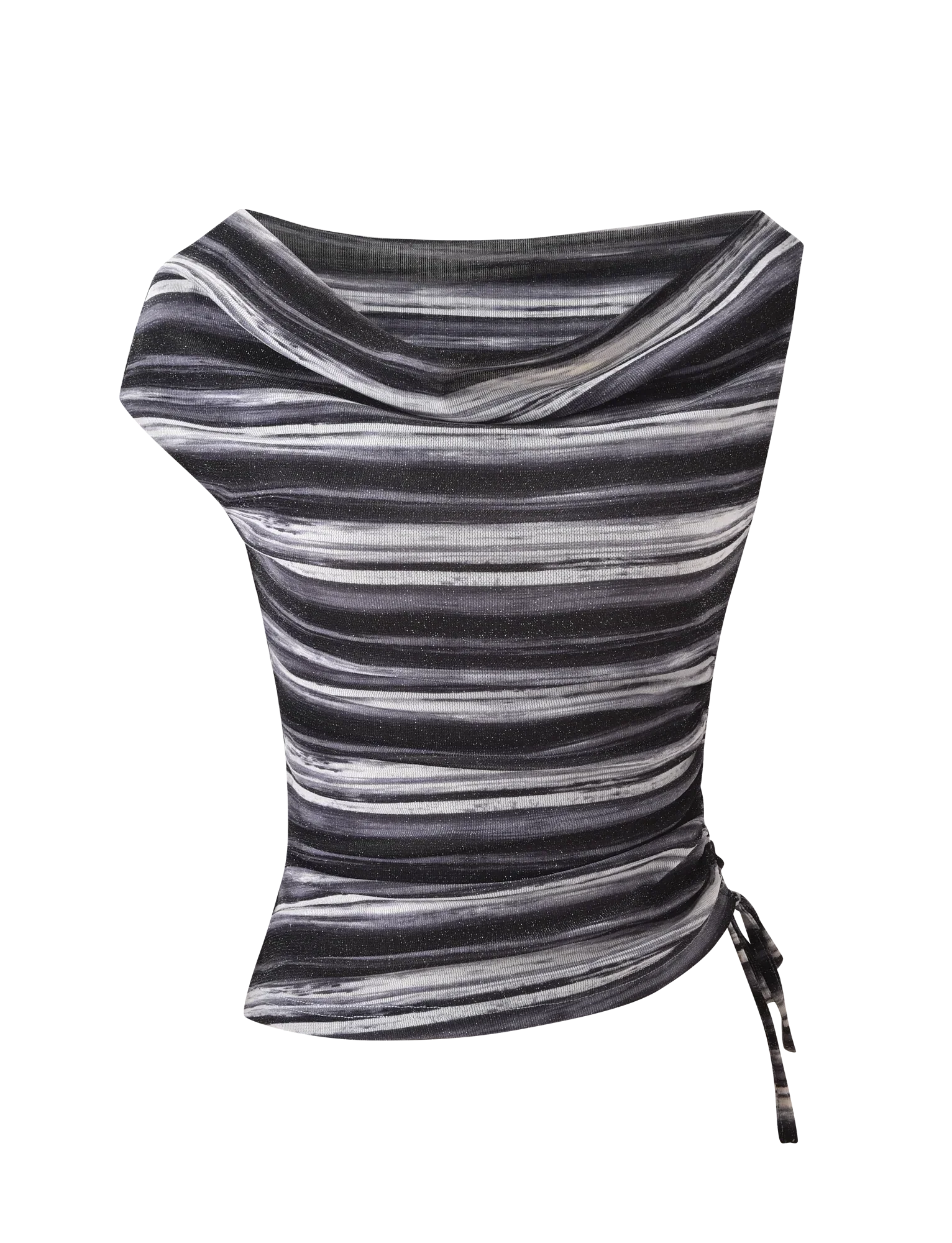 BRAELYN TOP GREY STRIPE