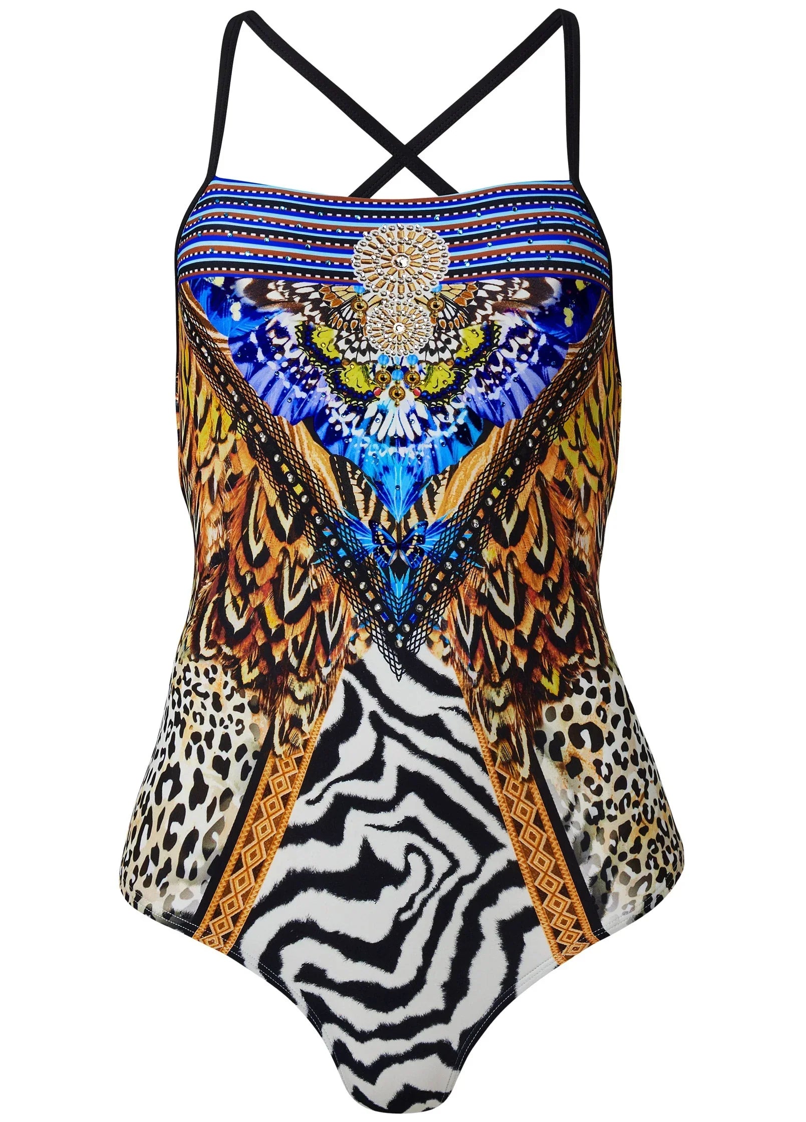 Strappy Low Back One Piece Jungle Queen