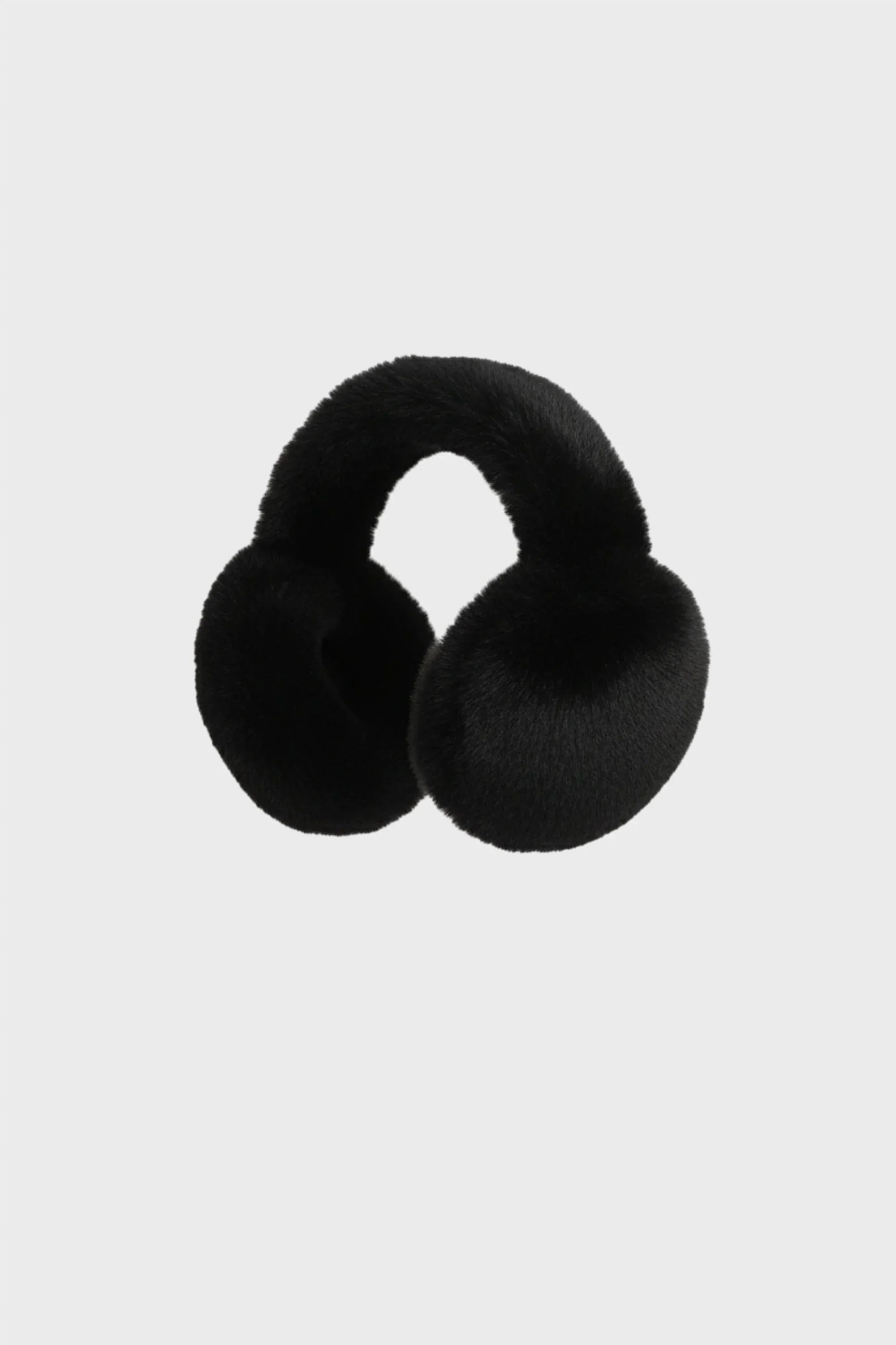 Faux Fur Earmuffs in Black