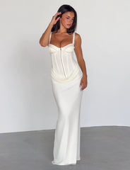 GINNY MAXI DRESS OFF WHITE