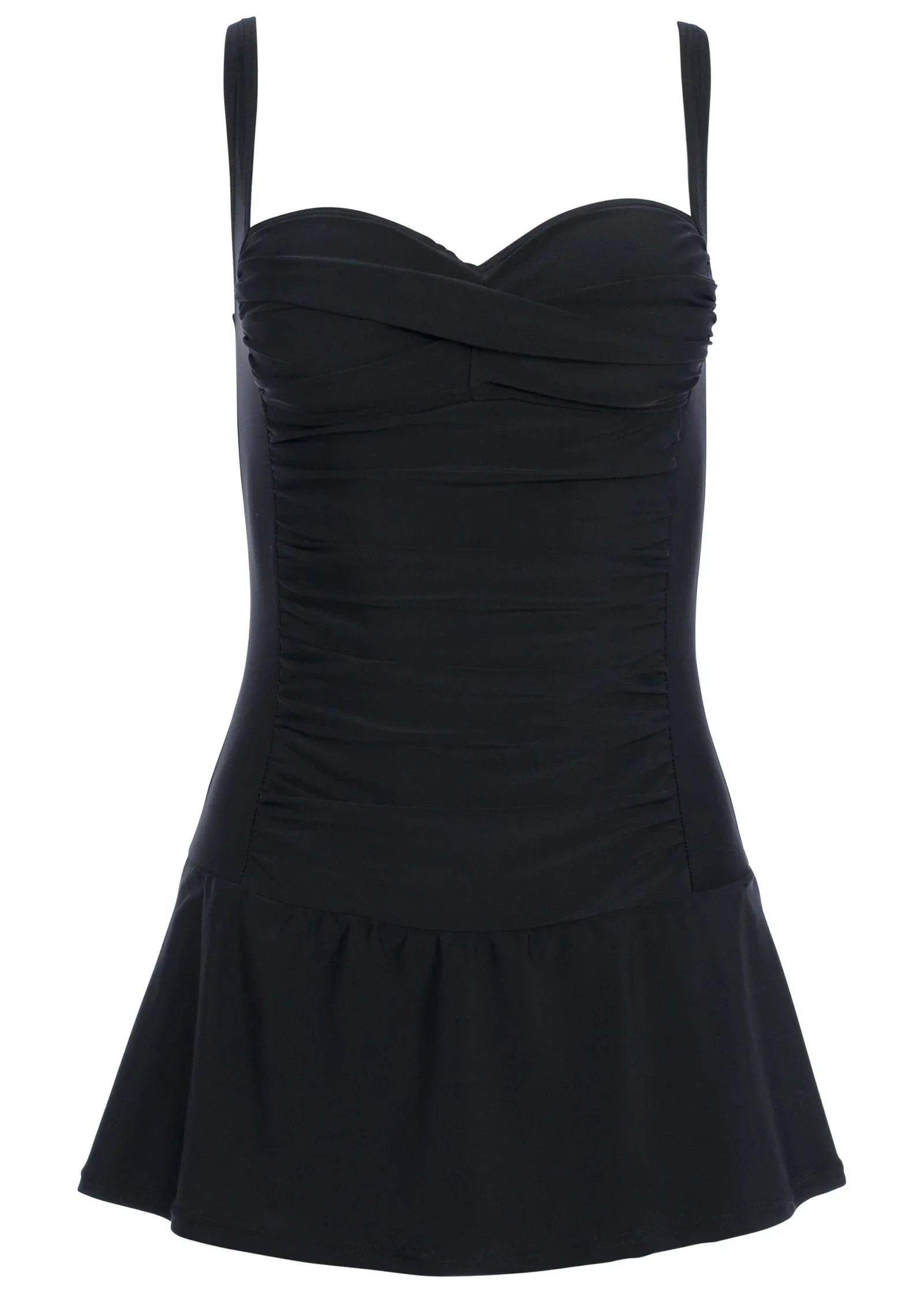 St Tropez Swim Dress Black Stone