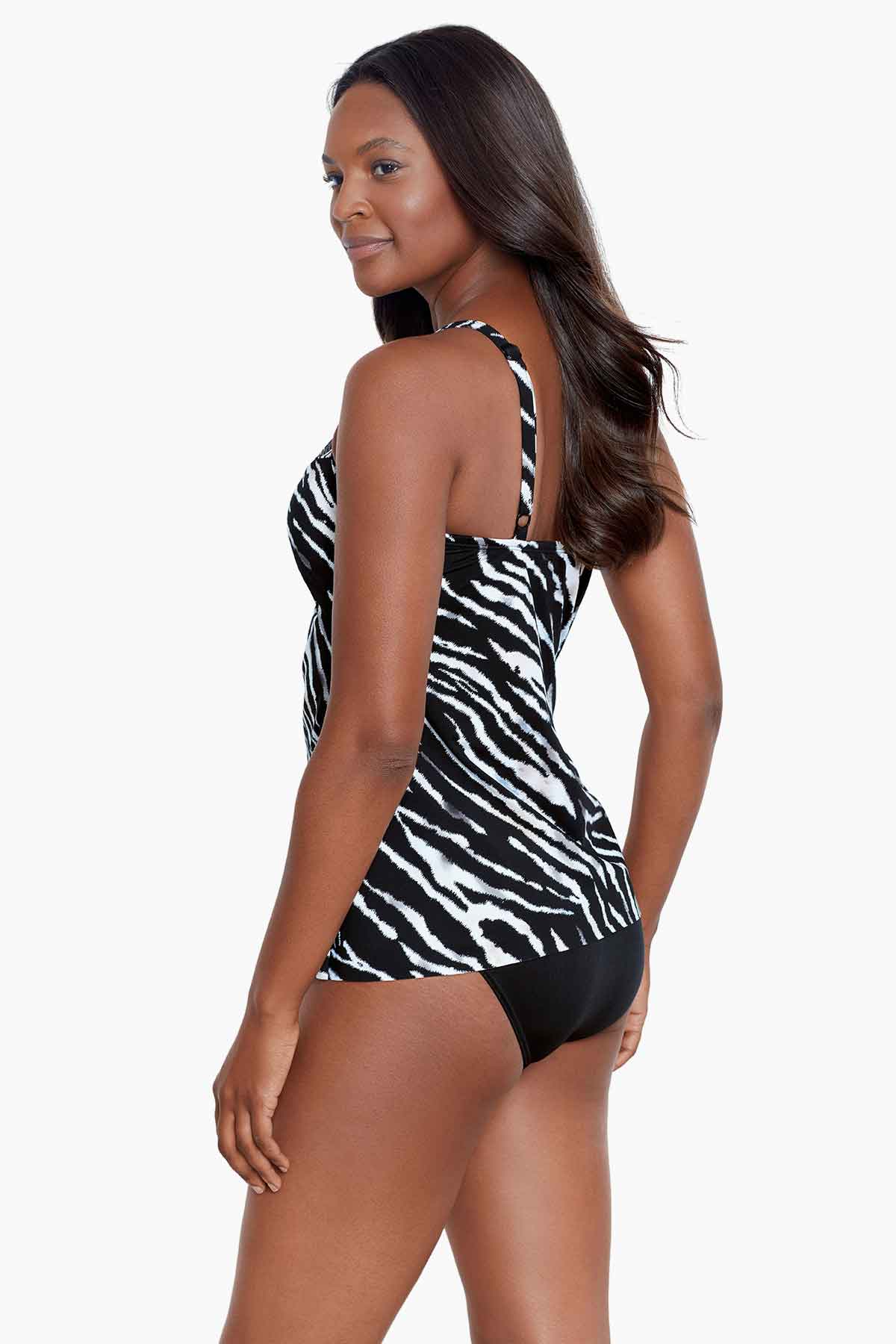 Marina Tankini Top in Tigre Sombre