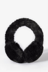Faux Fur Earmuffs in Black