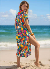 Maxi Button Down Retro Chicka Boom