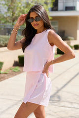 Erica Pink Gingham Skort Set SALE