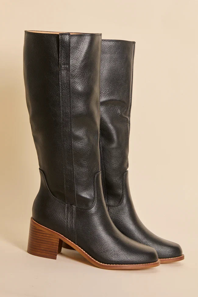 Harriet Black Tall Boots FINAL SALE