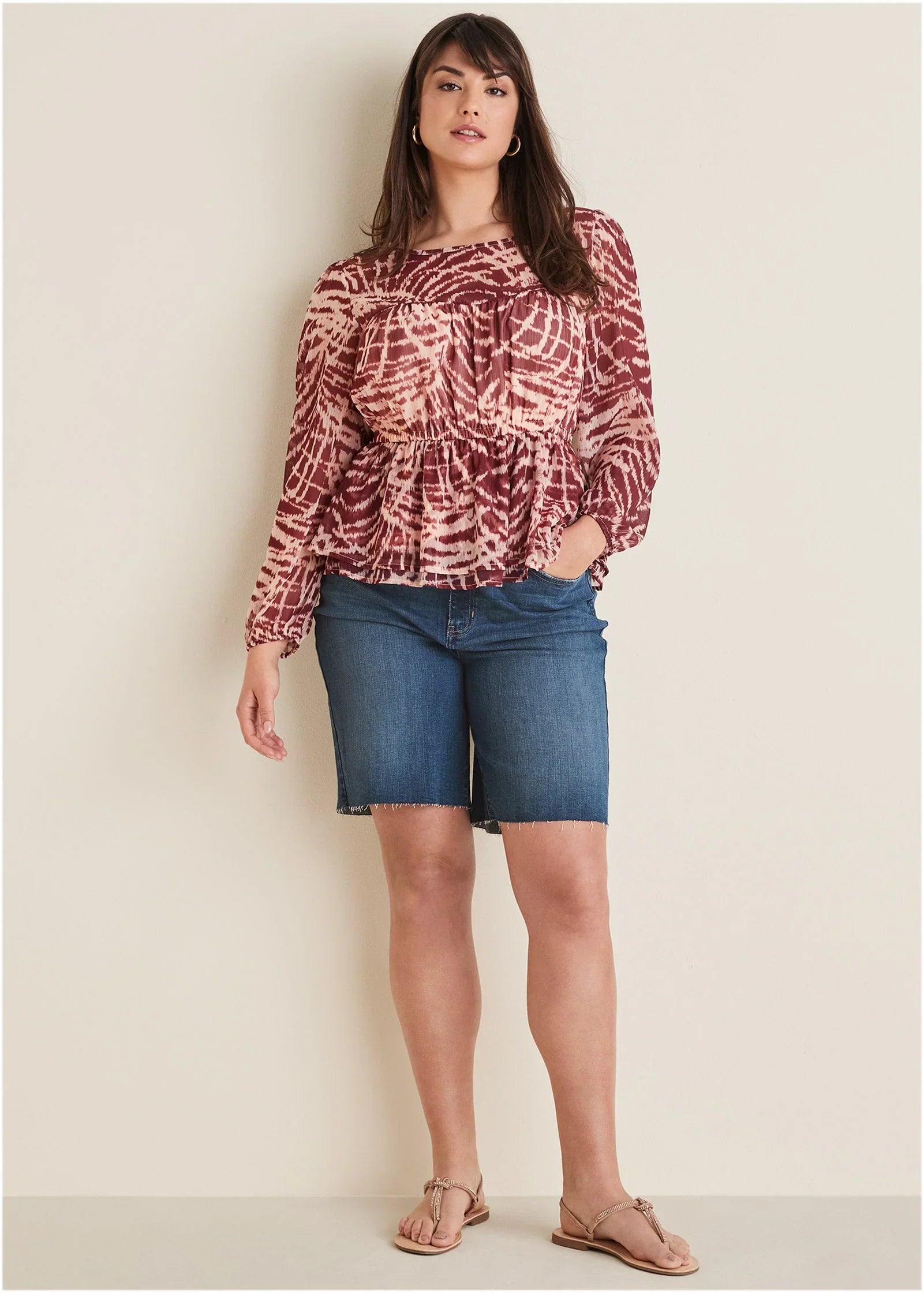 Brooke Denim Bermuda Shorts Medium Wash