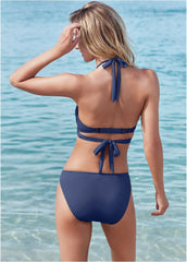 Laguna Wrap Underwire Top Ultramarine Blue