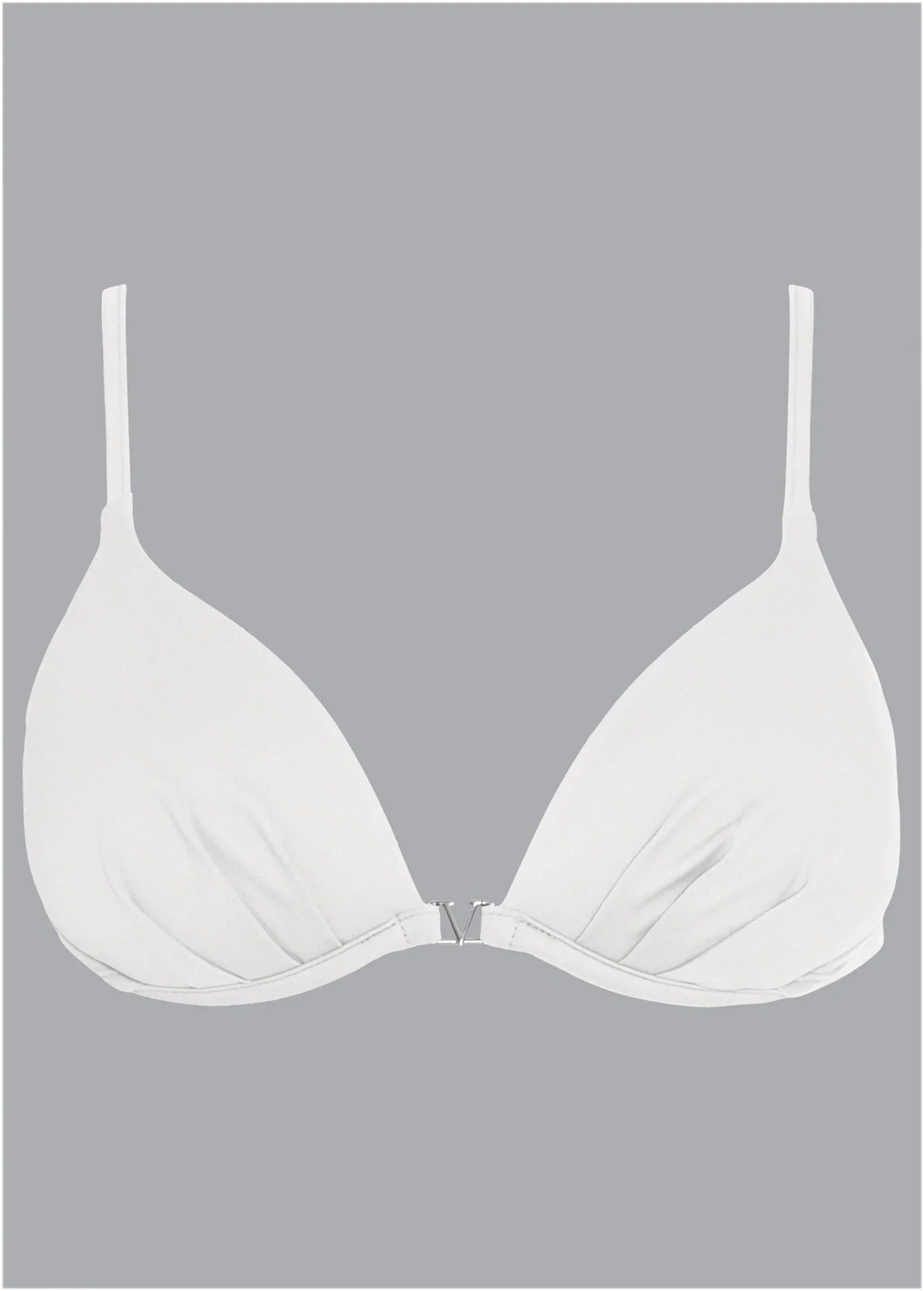 Push Up Bikini Top Pearl White
