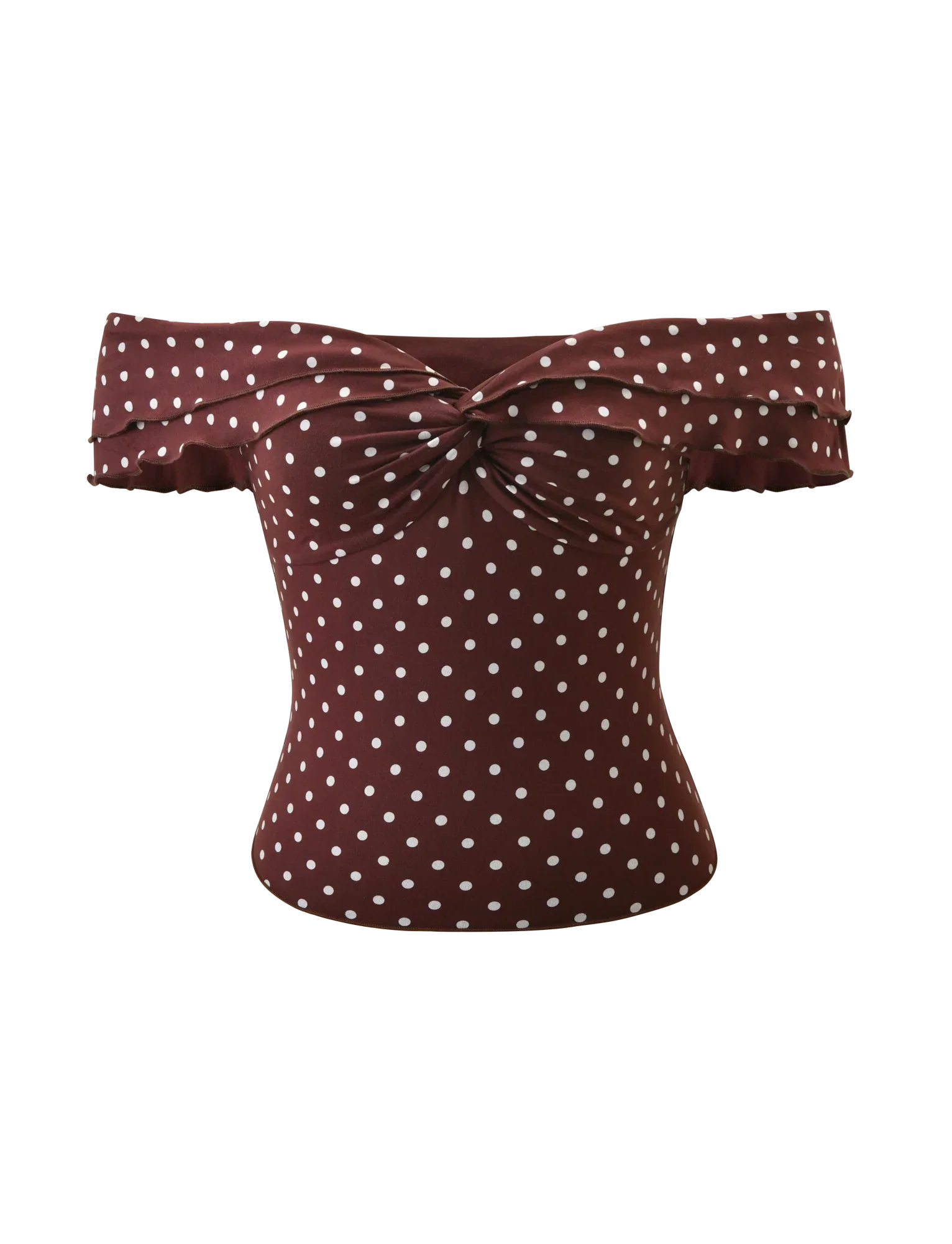 DENALI TOP BROWN DOT