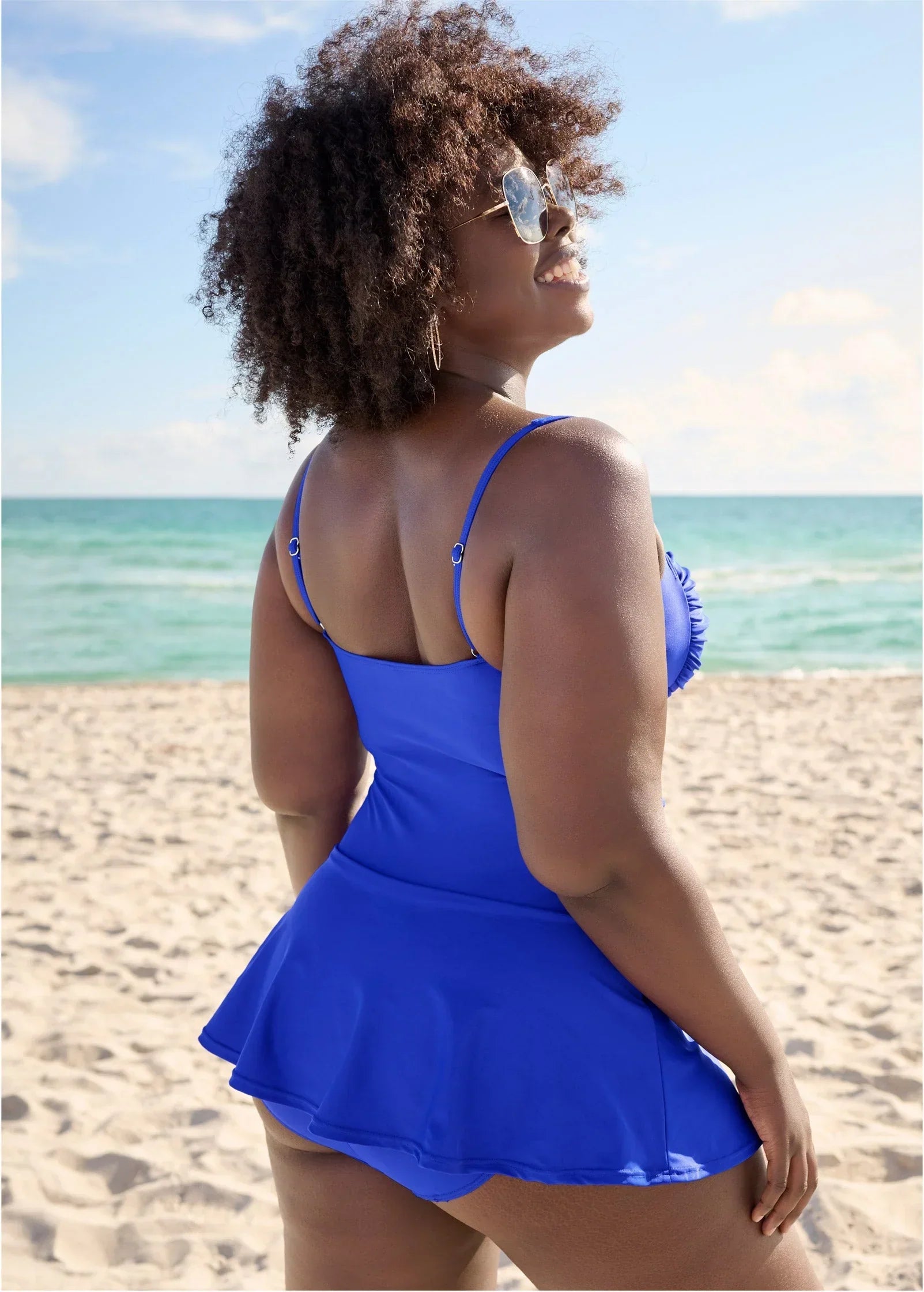 St Tropez Swim Dress Sapphire Blue