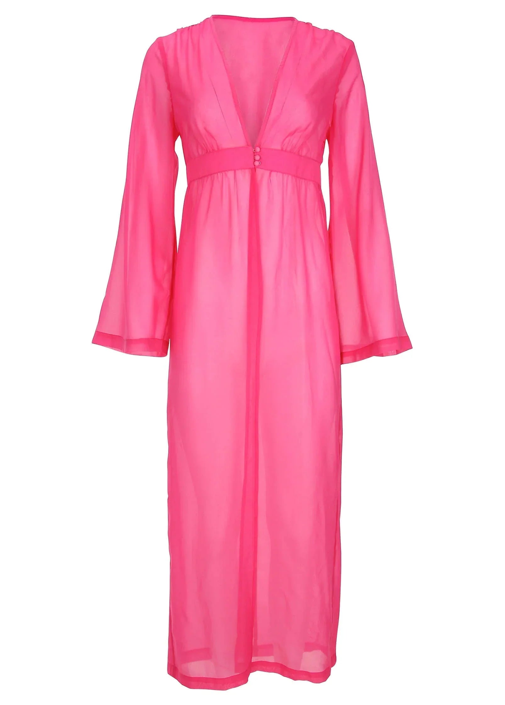 Sea Breeze Kimono Cover Up Fuchsia