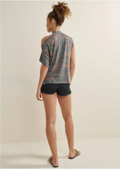 Camo Lounge Top Green Multi