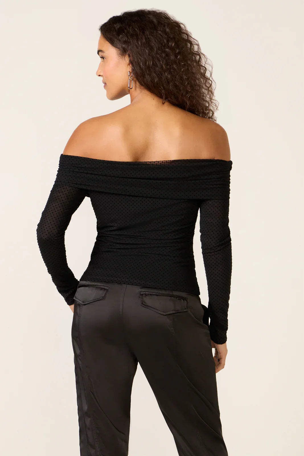 Whimsy Off Shoulder Mesh Top