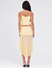 MARIANA SKIRT YELLOW PALE YELLOW