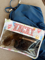 KenzKustomz Bikinis Clear Pouch Vacay