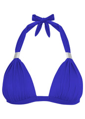 Goddess Push Up Halter Top Cobalt Blue