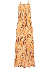 Sleeveless Maxi Dress Cream Multi