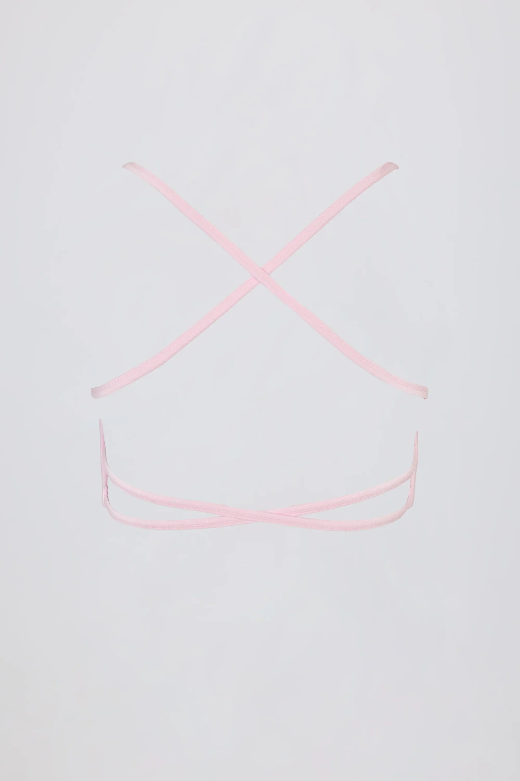Super Sculpt Seamless Backless Sports Bra in Powder Pink
