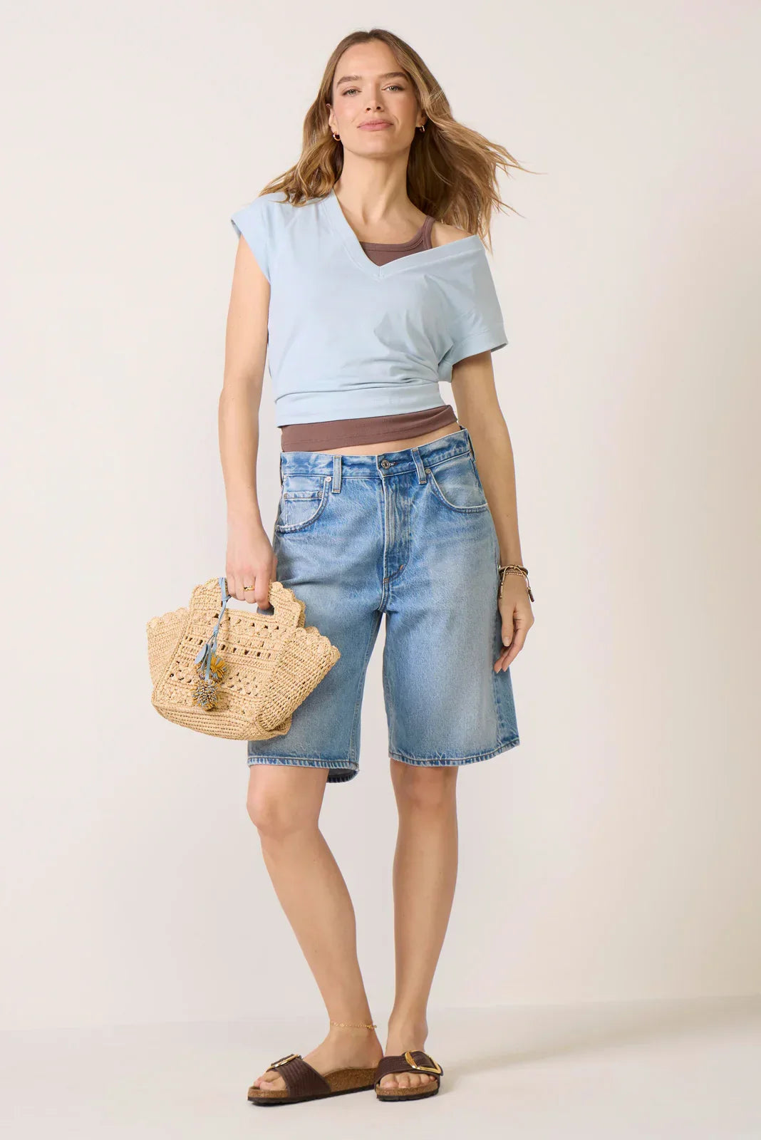 Nora V Neck Muscle Tee