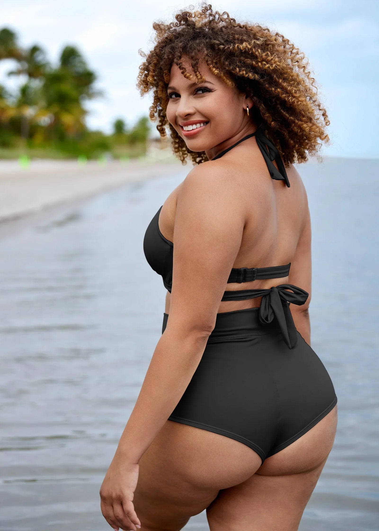 Laguna Wrap Underwire Top Black Beauty