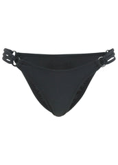 Strappy Bikini Bottom Black Beauty