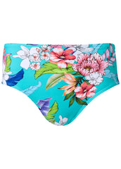 High Waist Bikini Bottom Aquatic Blooms