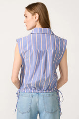 Gwen Side Tie Popover Top
