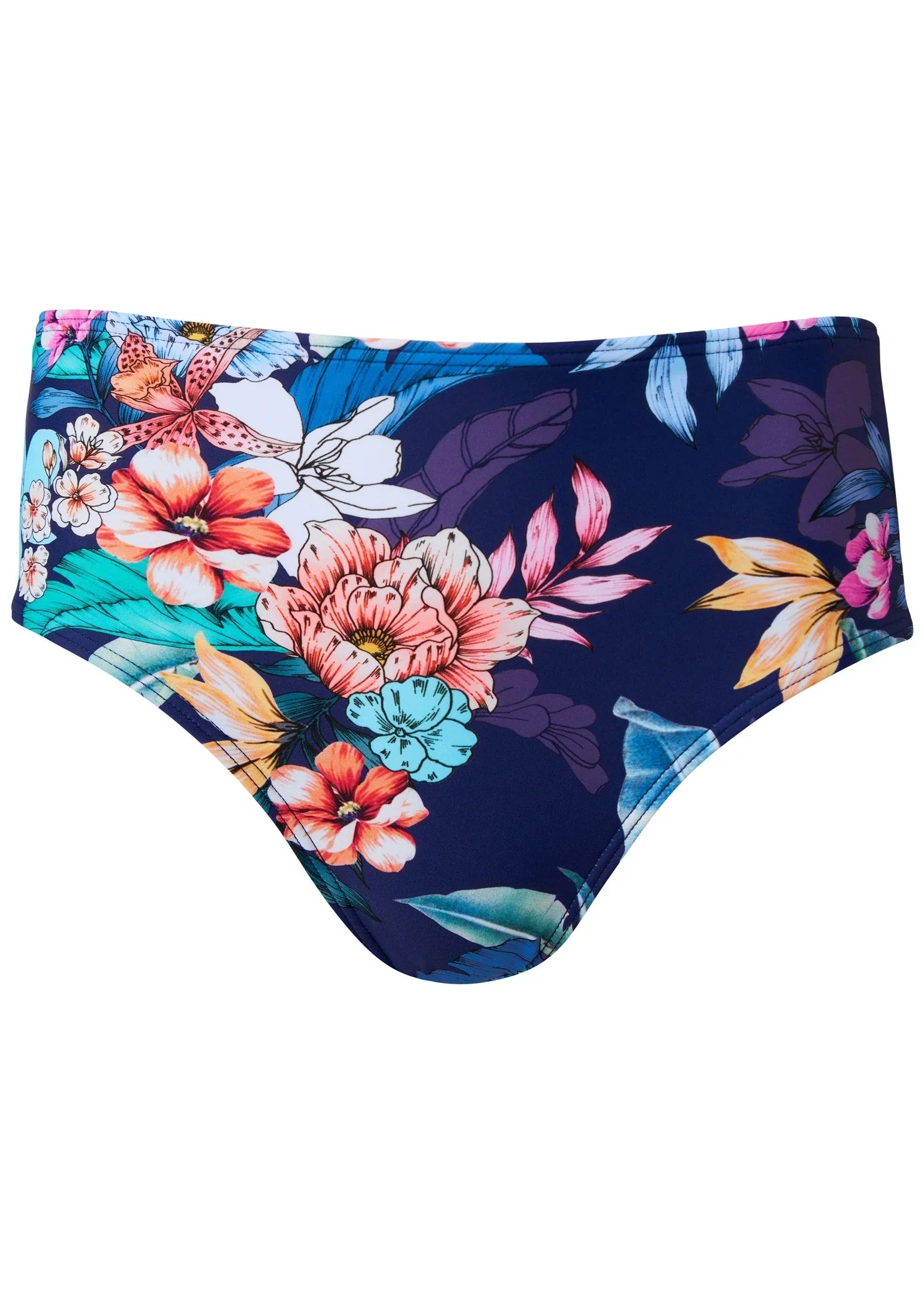 High Waist Bikini Bottom Moonlit Blooms