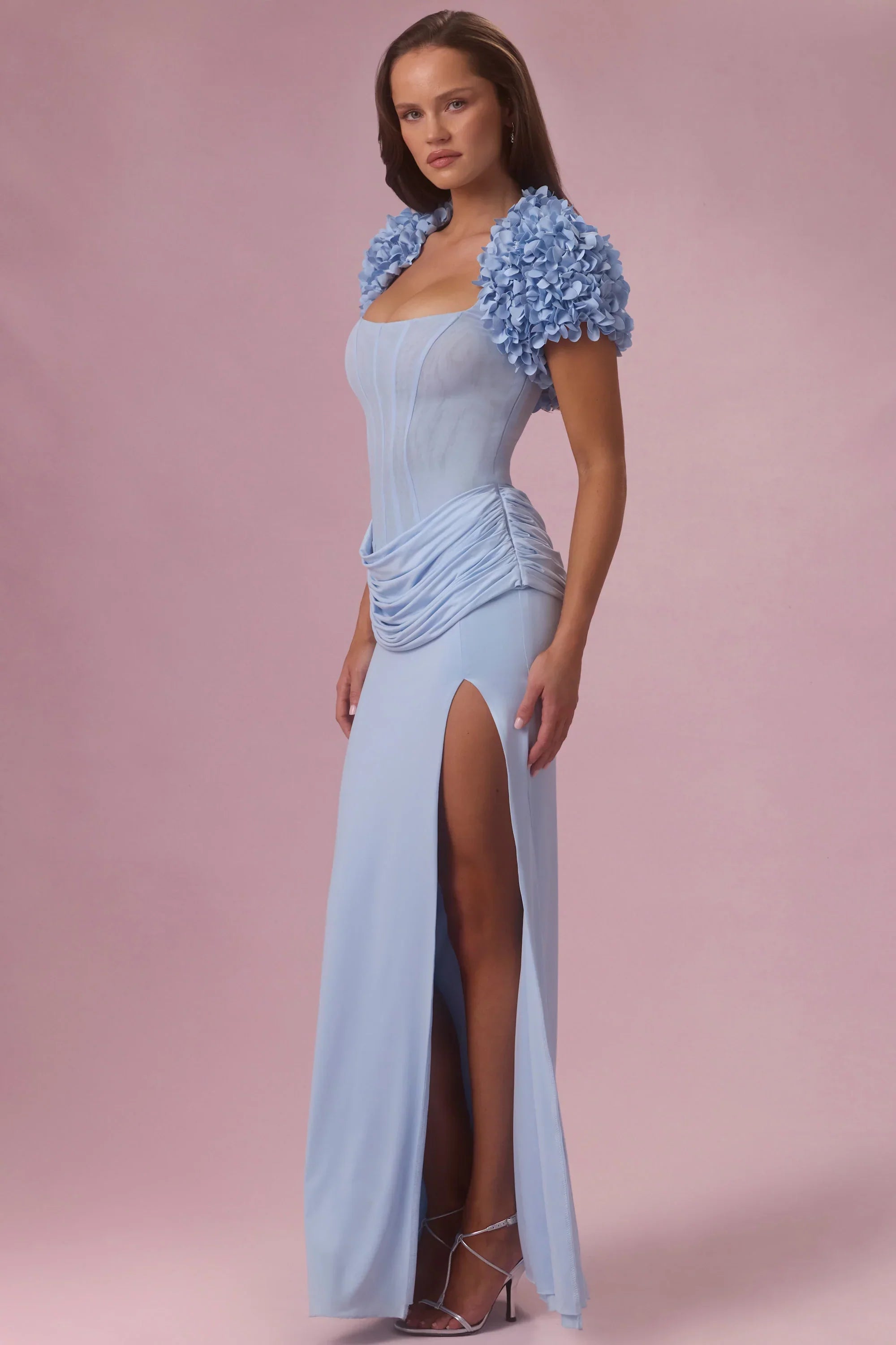 Cropped Bolero in Sky Blue