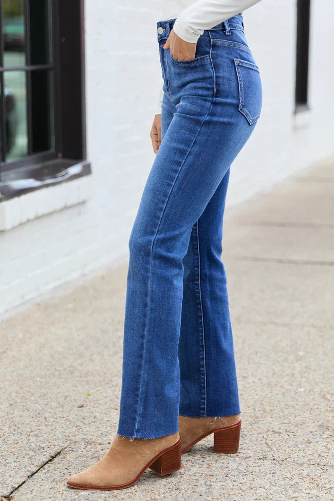 My Favorite Dark Wash Straight Leg Jeans